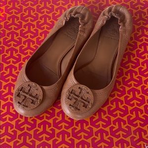 Tory Burch Brown Leather Flats